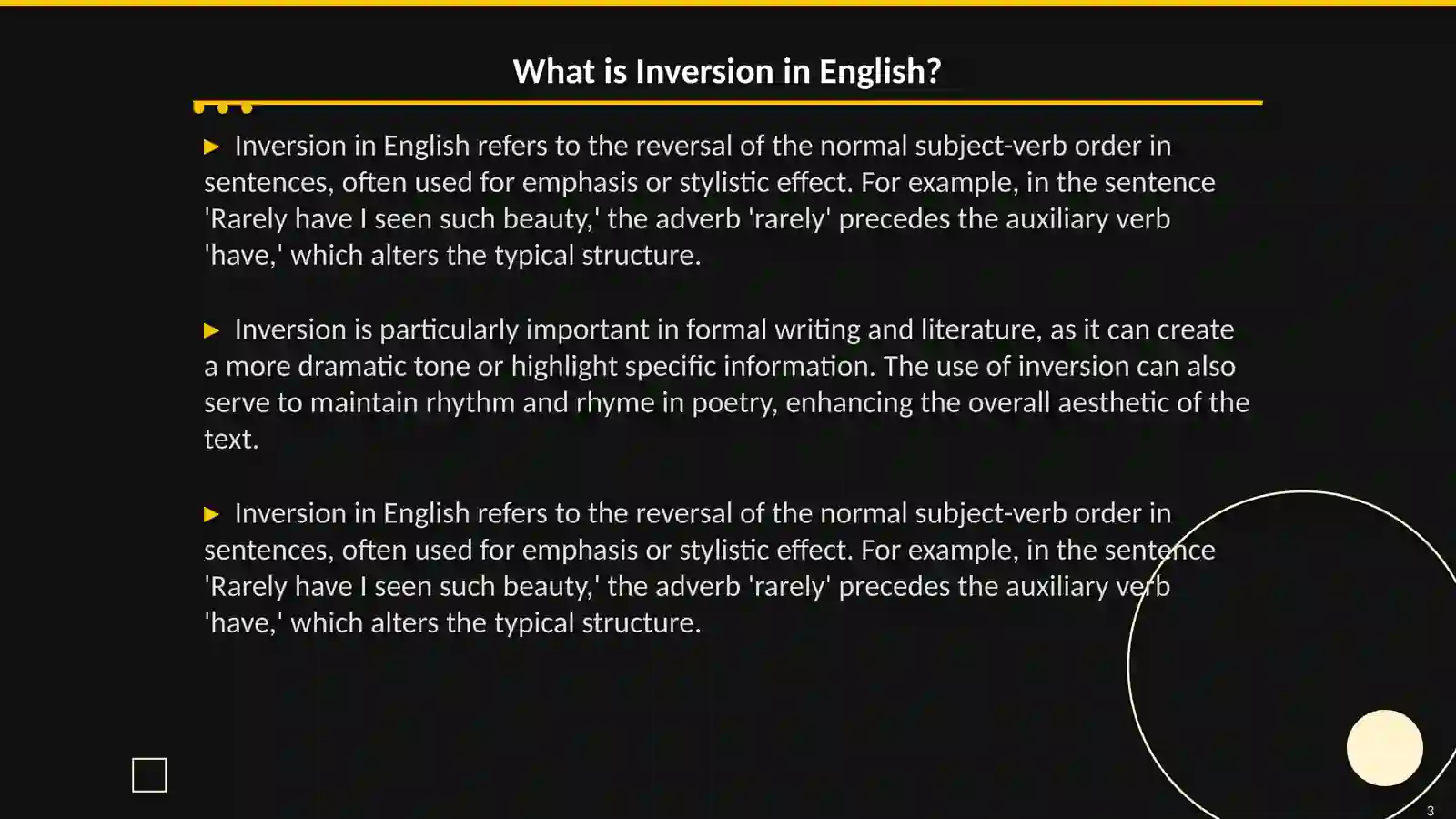 Inversion and ellipsis 3