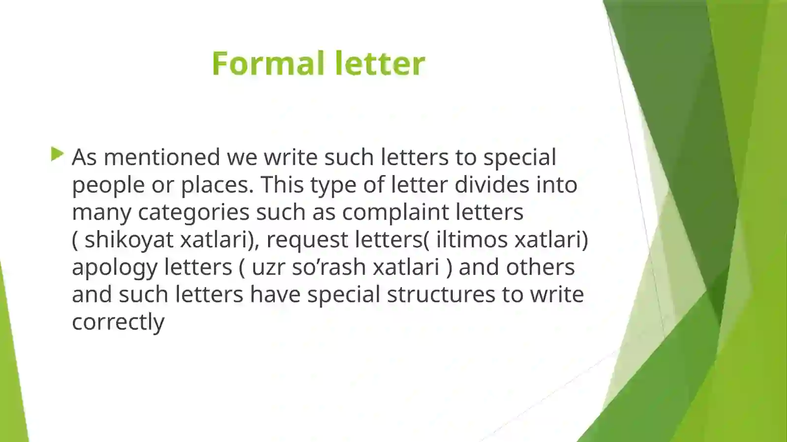 How to write a letter 3