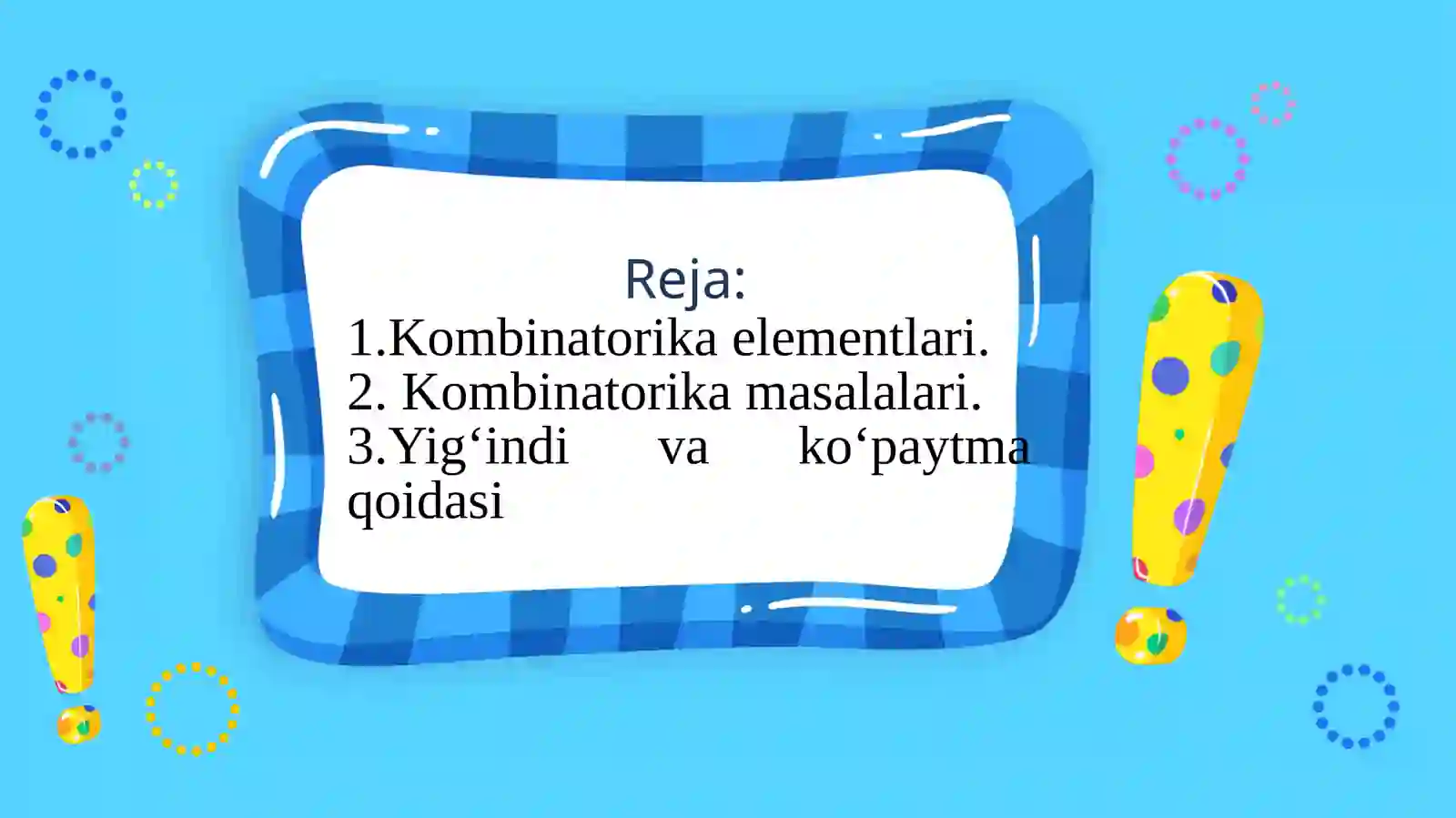 Kombinatorika elementlari 3