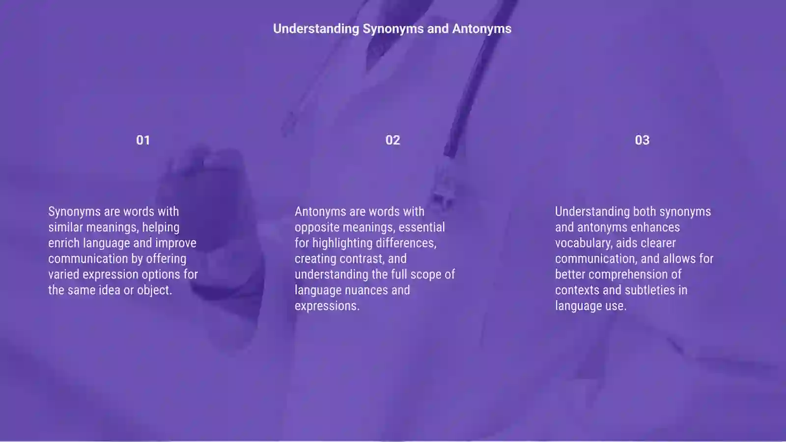 Synonyms and Antonyms 3