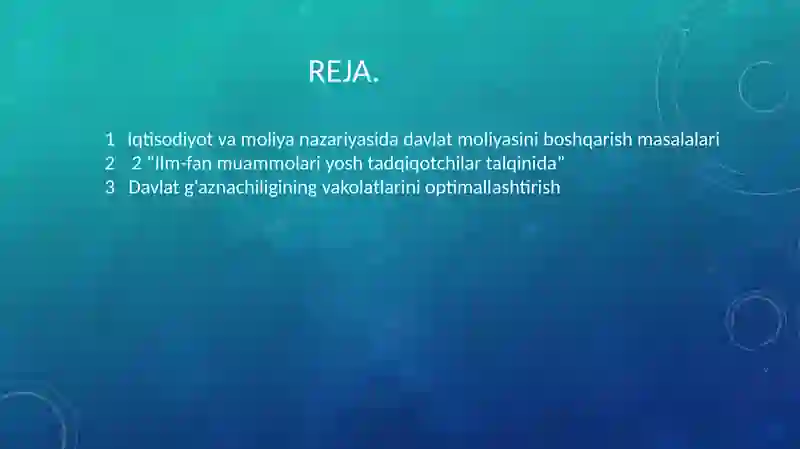 Davlat budjeti g'aznaijrosining mohiyati va ahamiyati 3