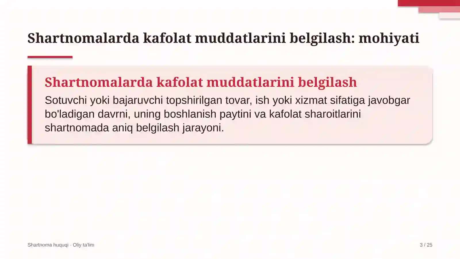 gaz qazib olishda shartnomalarda kafolat muddatlarini belgilash 3032 3