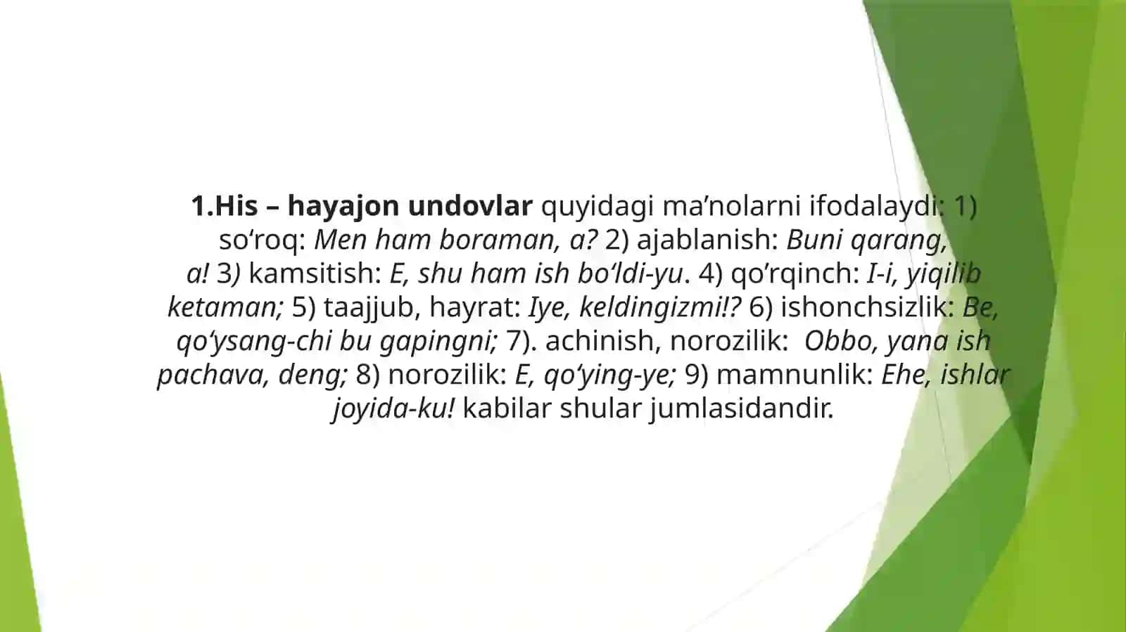 Undovso'zlar 3