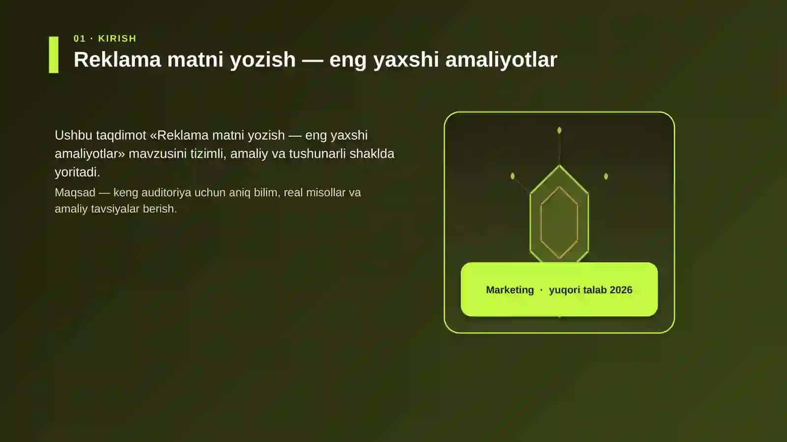 Reklama matni yozish — eng yaxshi amaliyotlar 3