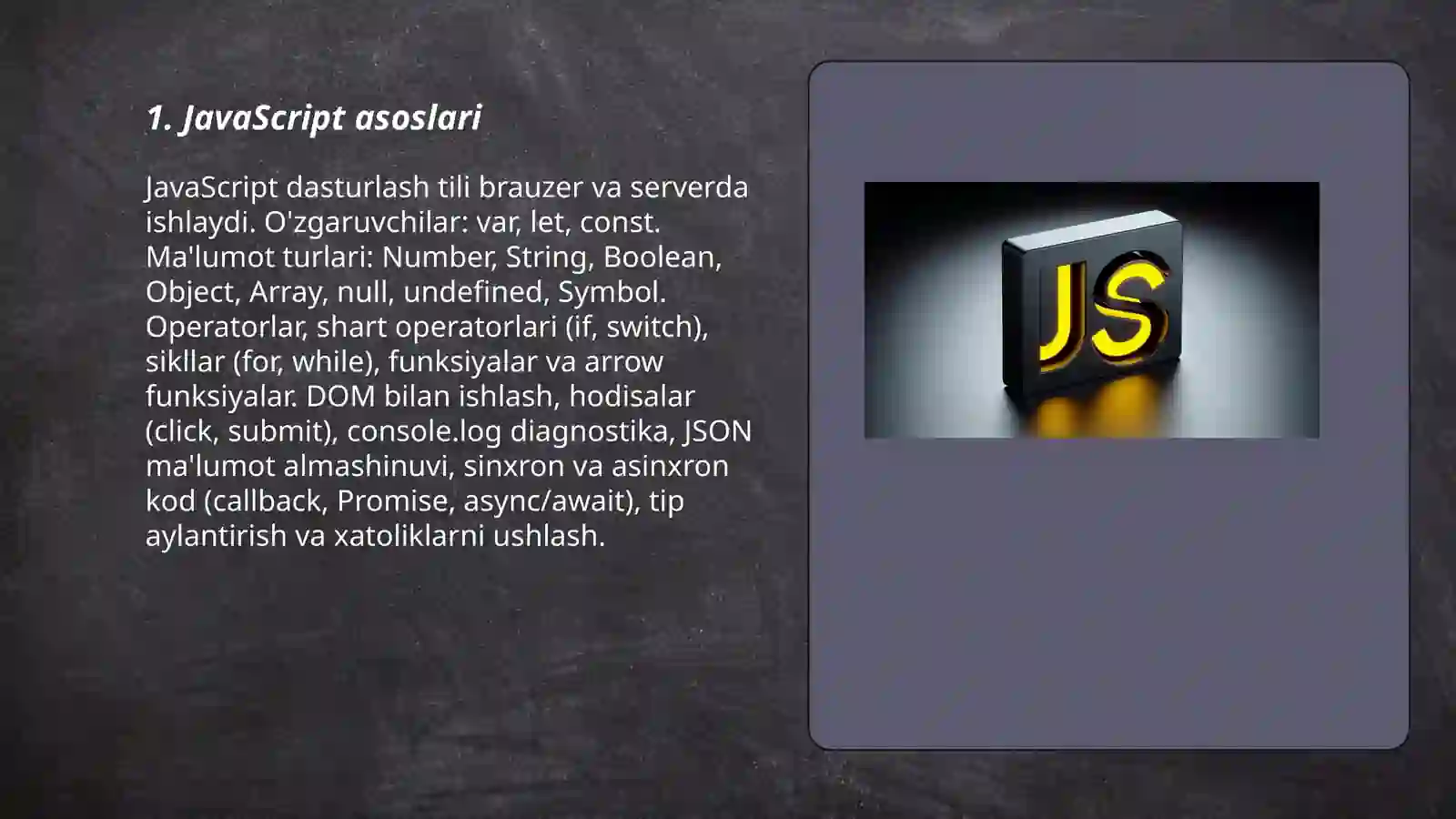 JavaScript asoslari 3