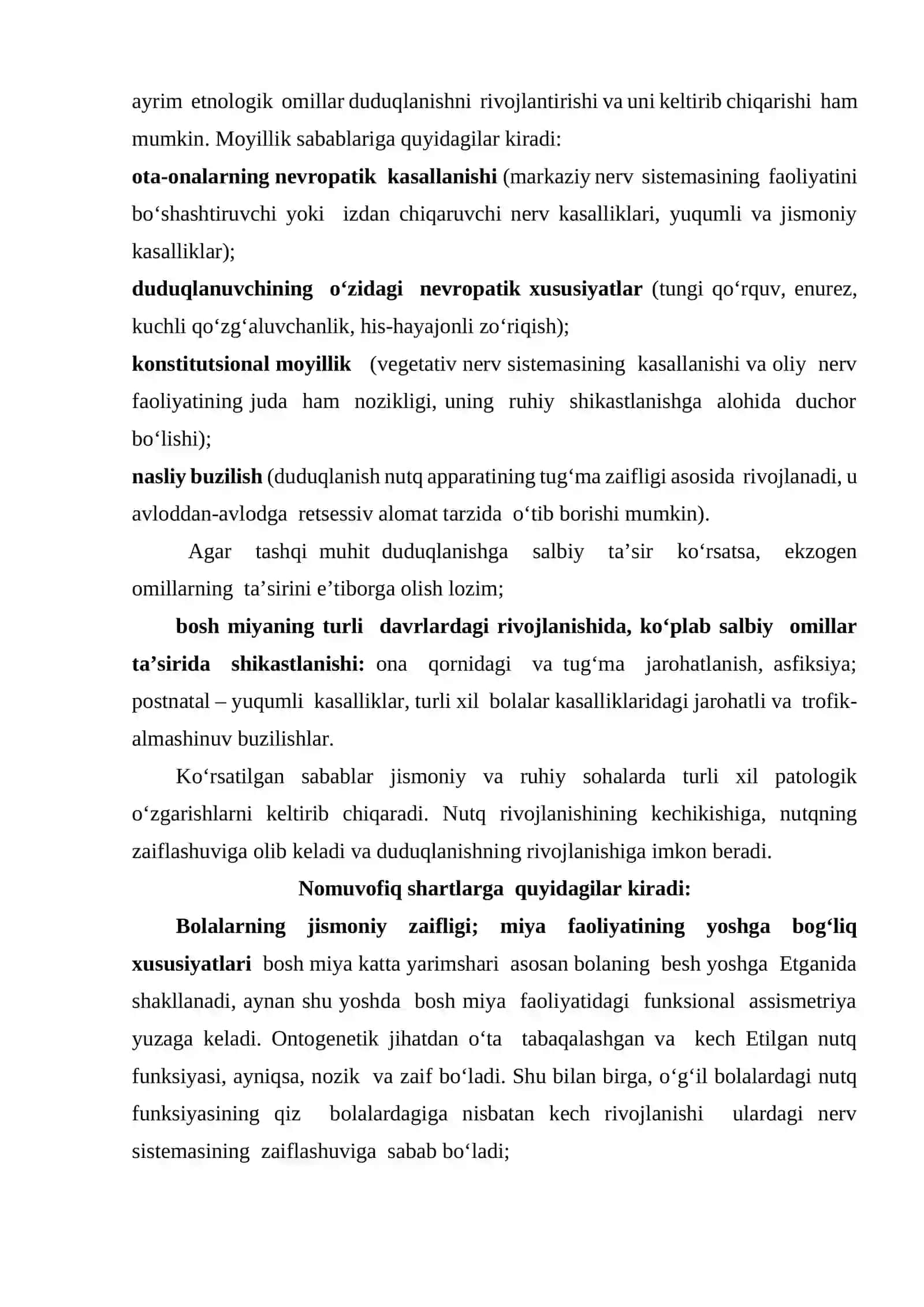 Duduqlanish nutq tezligi va ravonligini pay tortishishi bilan buzilishi 3