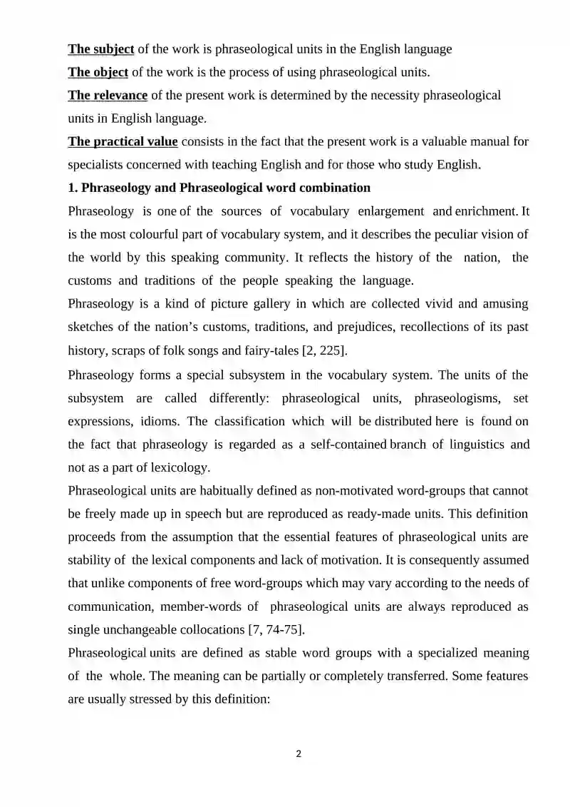 Comparative Study of Phraseological Units 3