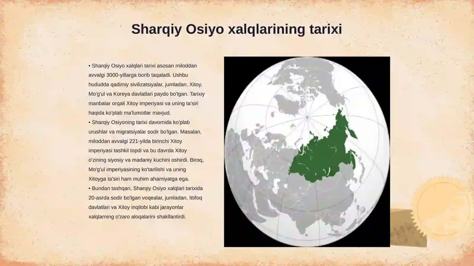 Sharqiy osiyo xalqlari 3