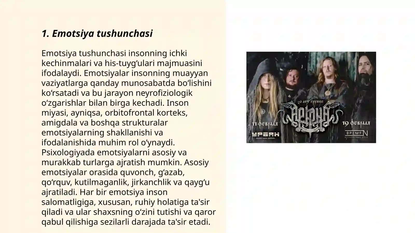 Emotsiya va uning tabiatini yoritish 3