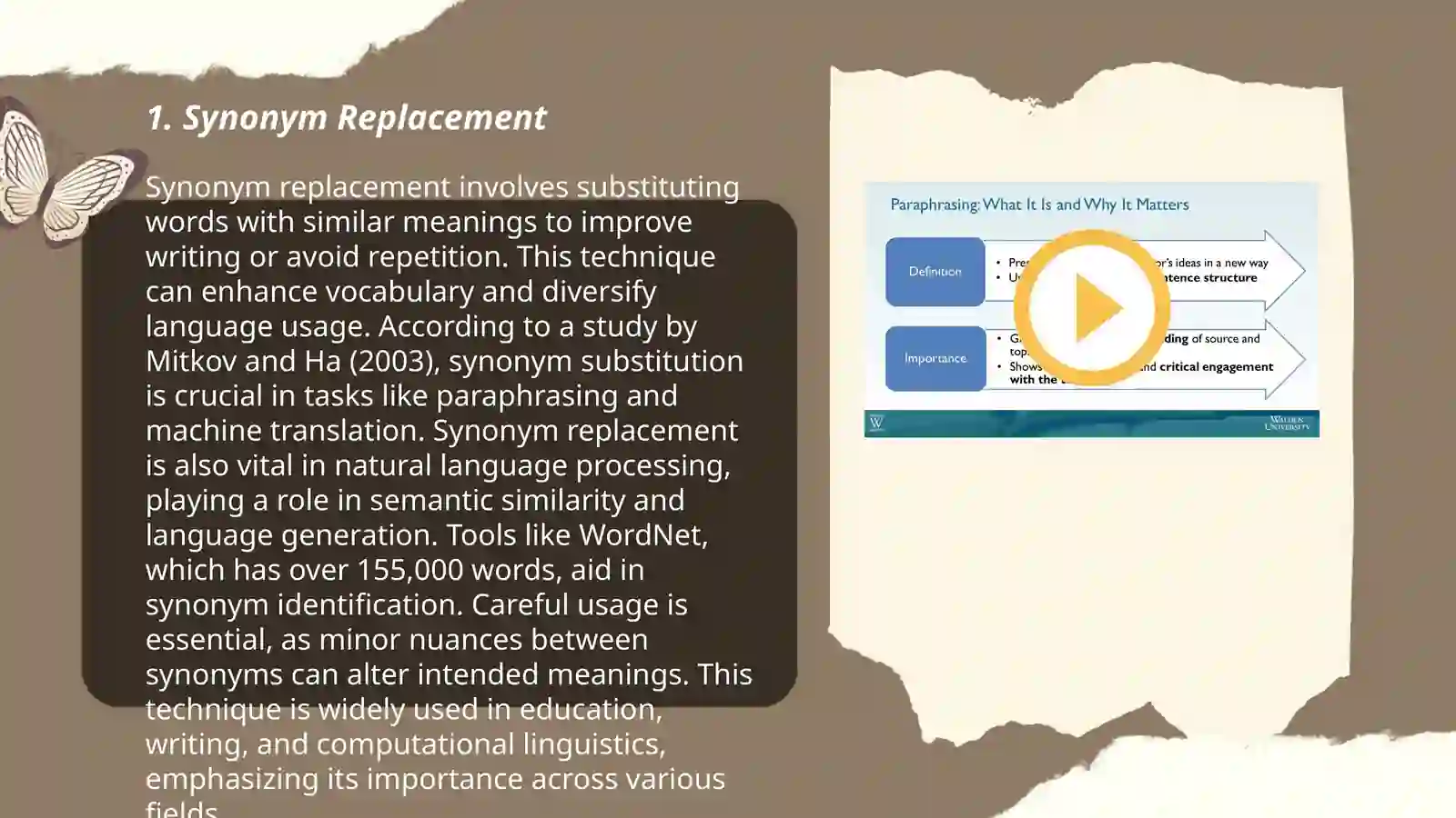 Paraphrasing techniques 3
