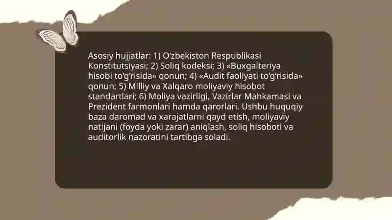 Moliyaviy natijalar hisobining huquqiy meʼyoriy bazasi 3