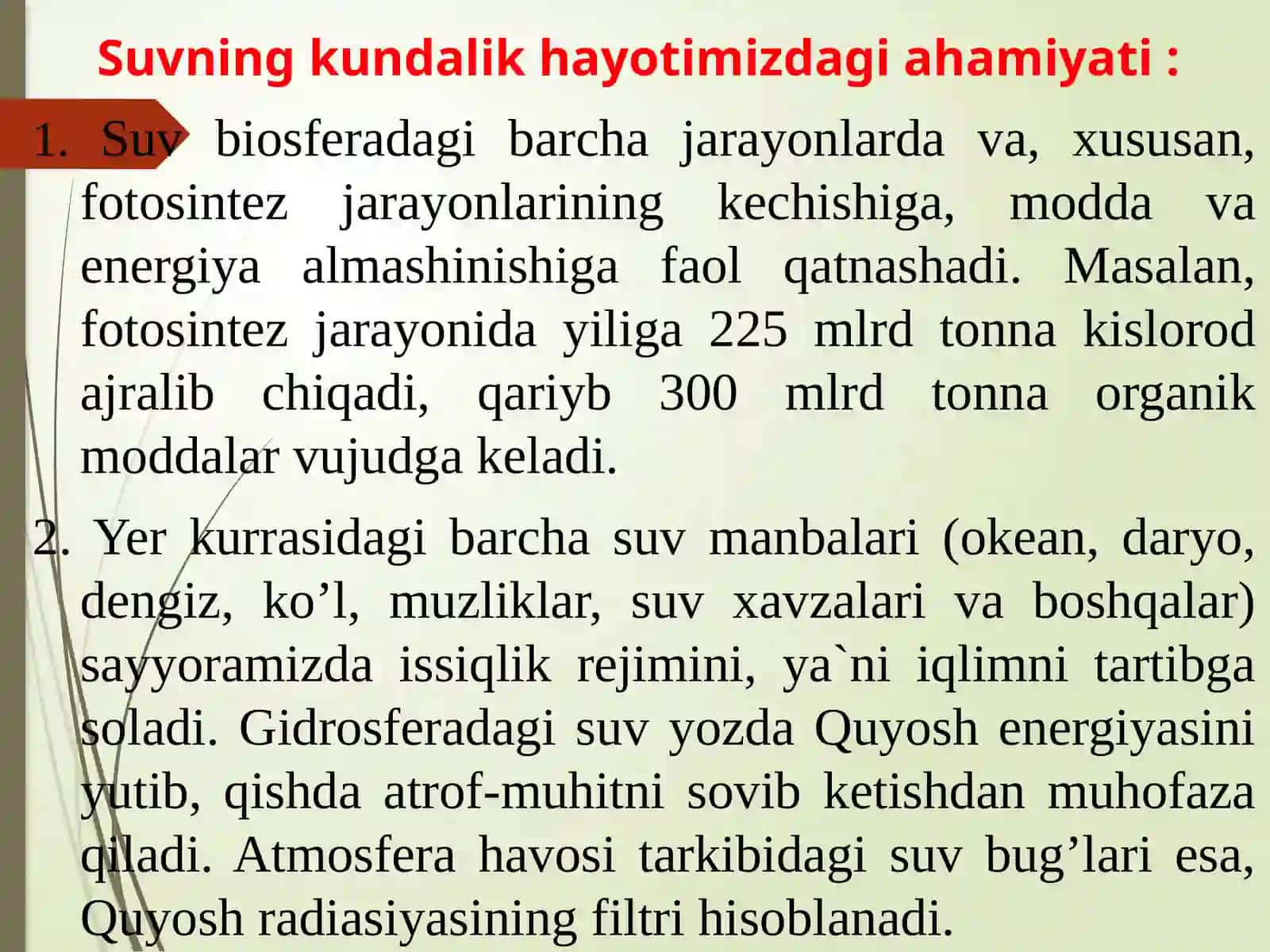 GIDROSFERANI MUHOFAZA QILISH 3