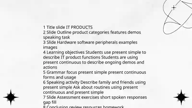 Power point presentation on IT PRODUCTS 3