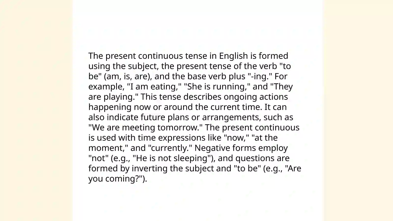 Present continious 3