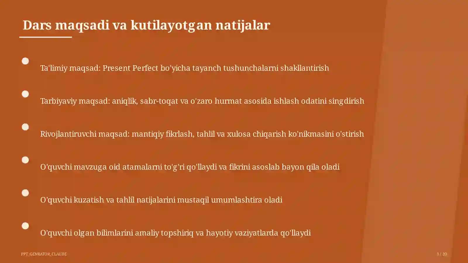 Present Perfect (8-sinf) 4