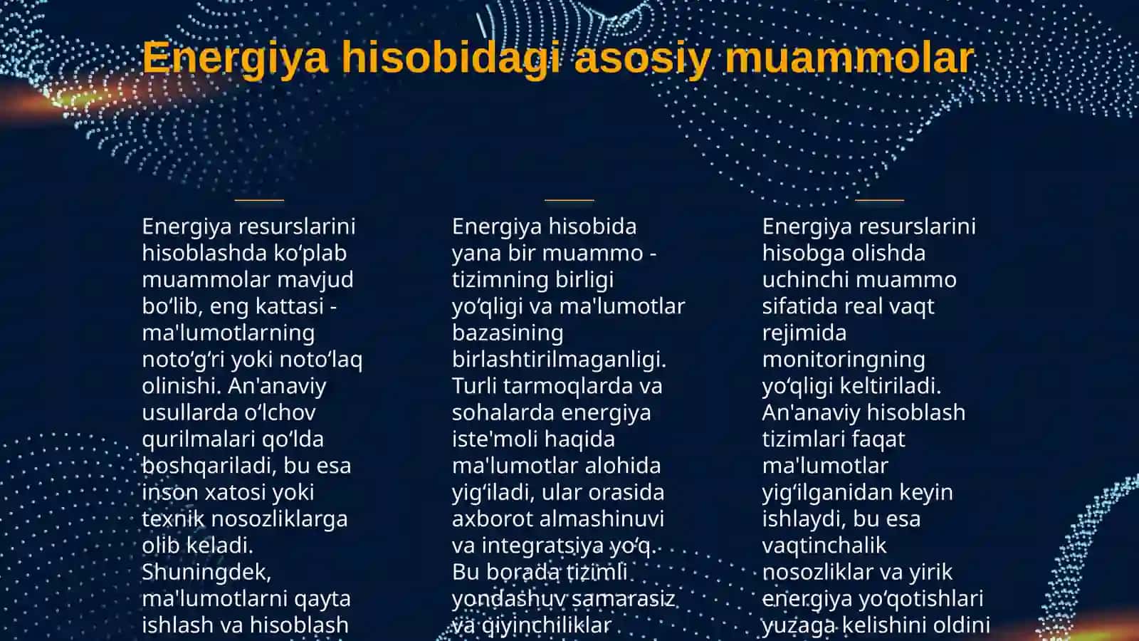 ENERGIYA RESURSLARNING HISOBGA OLISHNING AVTOMATLASHTIRILGAN TIZIMLARINI JORIY ETISH 3
