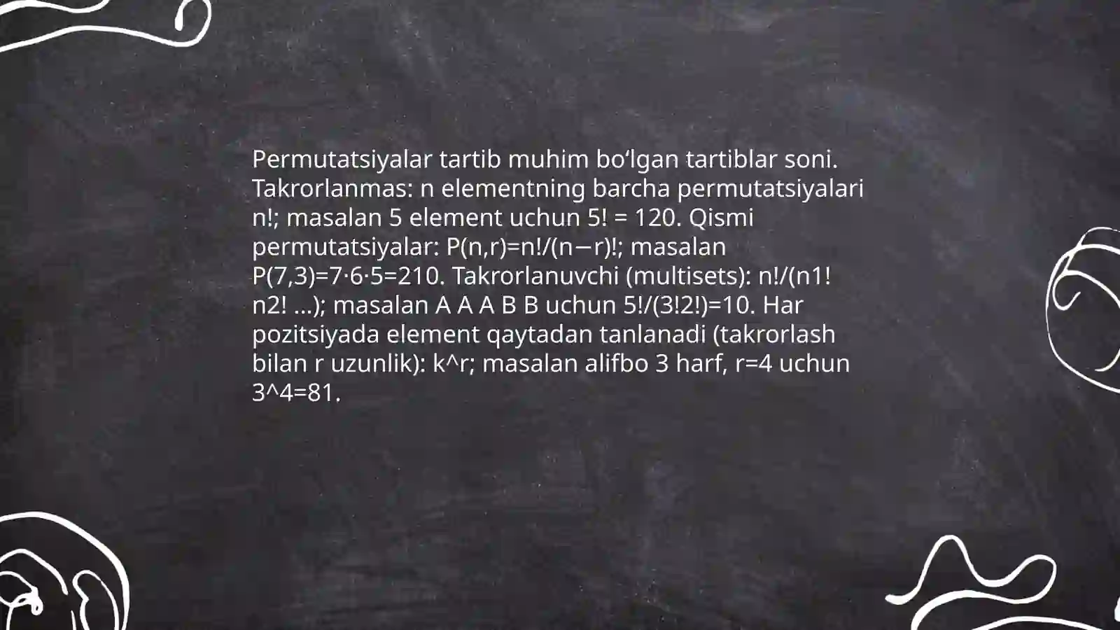 Qiziqarli kombinatorika 3
