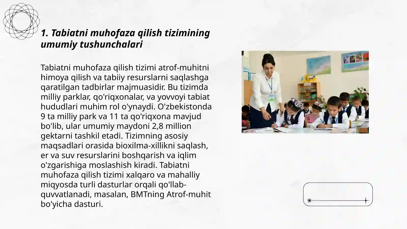 Tabiatni muhofaza qilishning tizimining tashkiliy -huquqiy asoslarini takomilashtirish 3