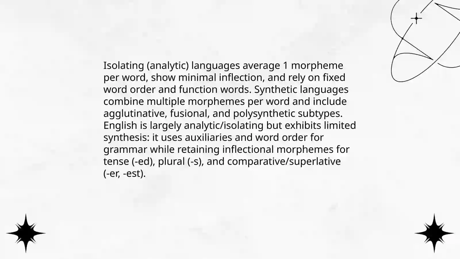 Typology of Morphological Level 3