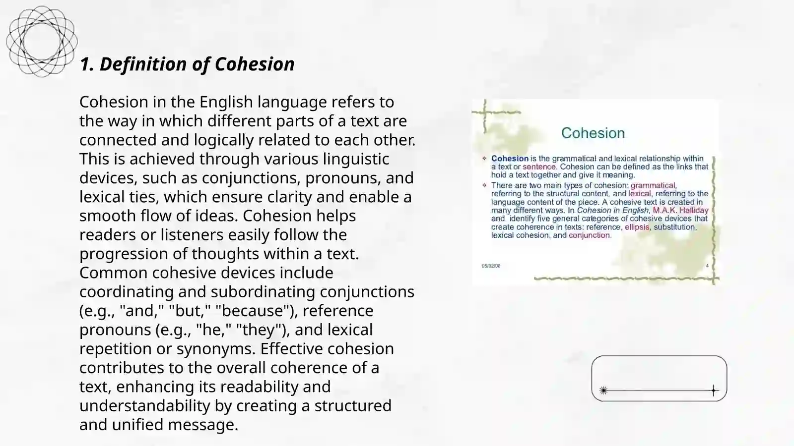 Cohesion in Grammar 3