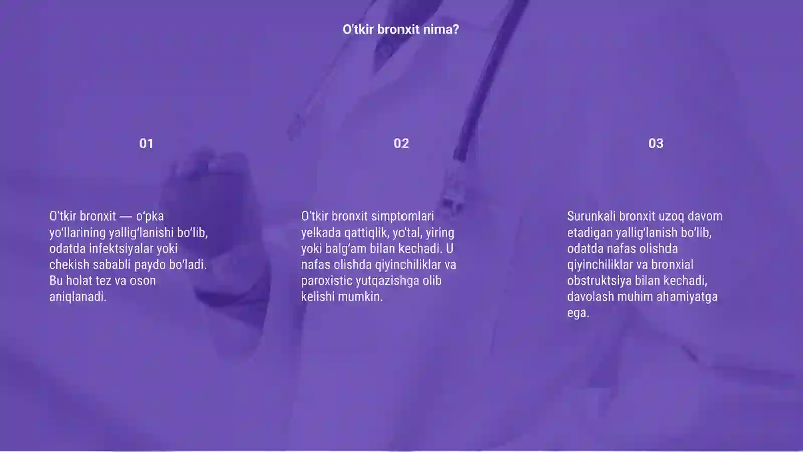 O'tkir va Surunkali bronxit 3