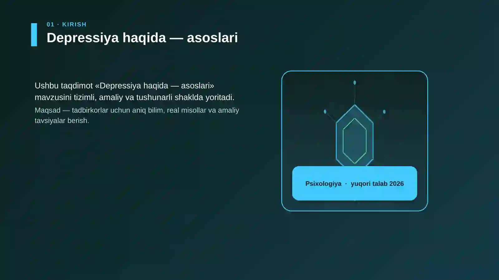 Depressiya haqida — asoslari 3