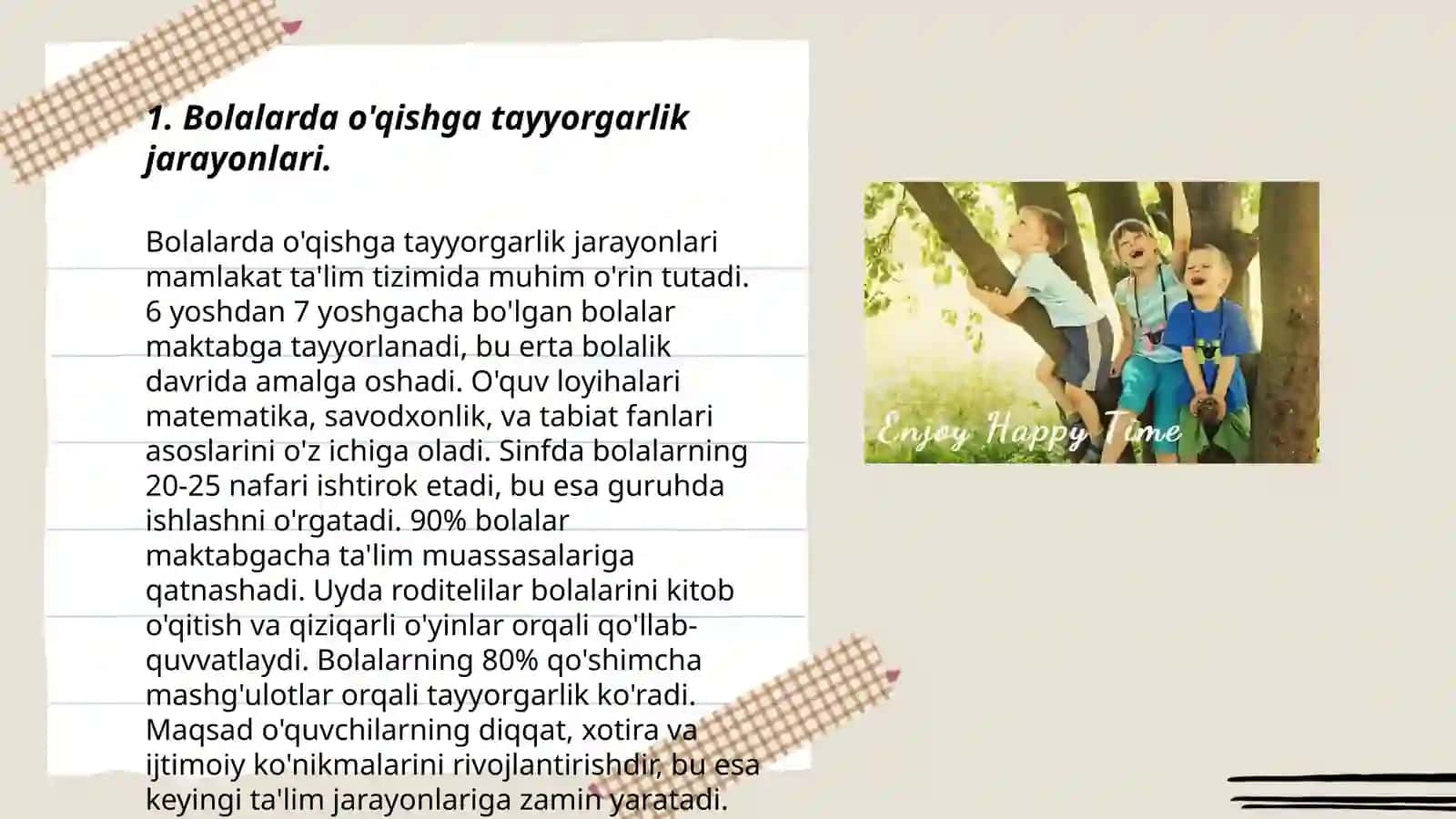 Bolalarda òyin va òqish faoliyatining psixologik moslashuvi 3