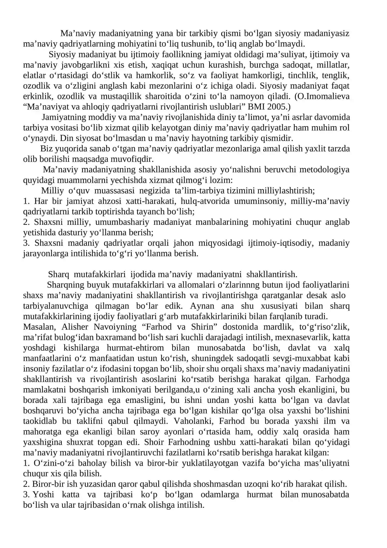 Ma’rifiy qadriyatlar va maqsadlar 3