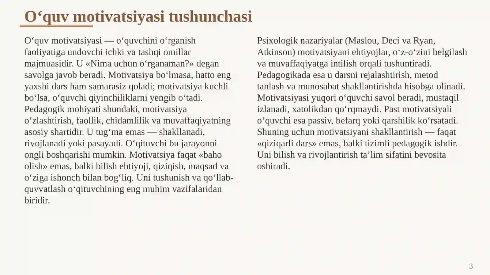 O‘QUVCHILARDA MOTIVATSIYANI SHAKLLANTIRISHNING PEDAGOGIK ASOSLARI 3
