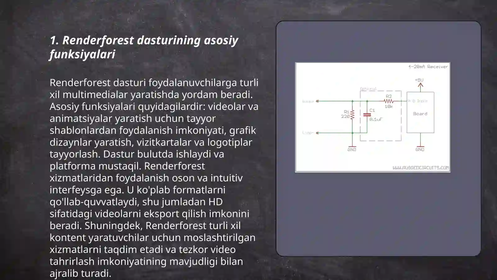 Renderforest dasturi haqida maʼlumot 3