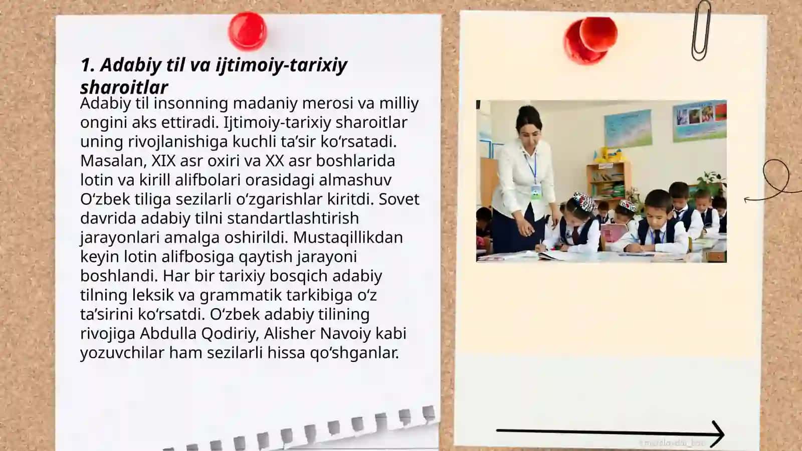 Adabiy til rivojlanishi va ijtimoiy-tarixiy voqealar 3