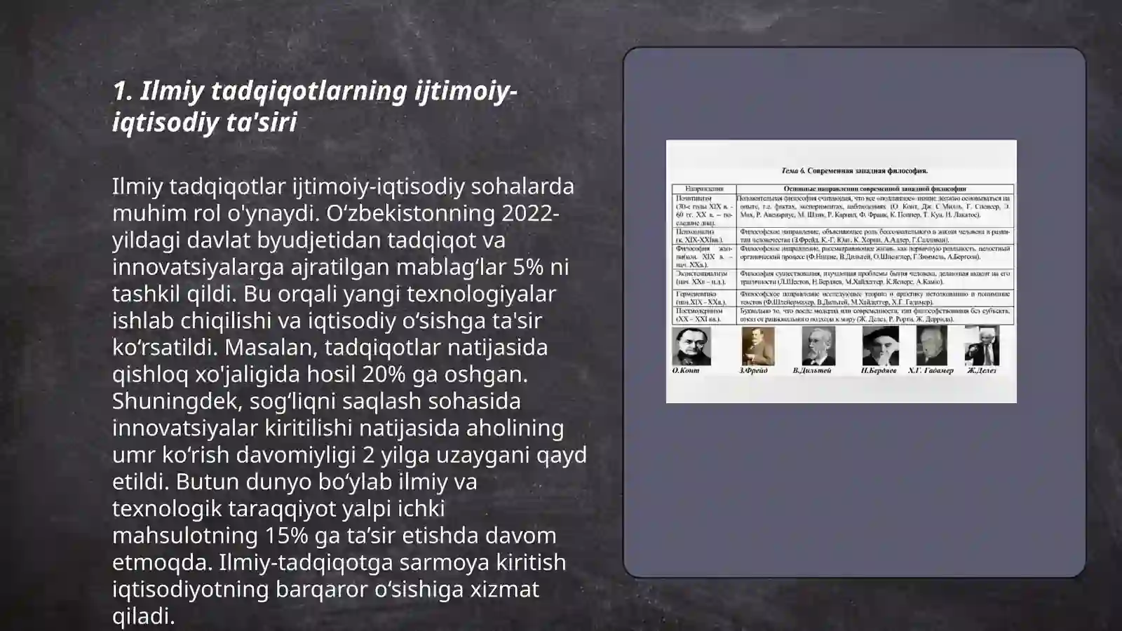 Ilmiy tadqiqotlarning joriy etilish samarasi 3