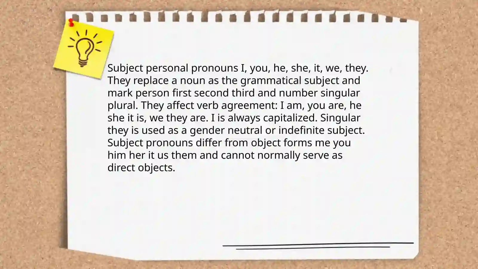 Personal pronouns 3
