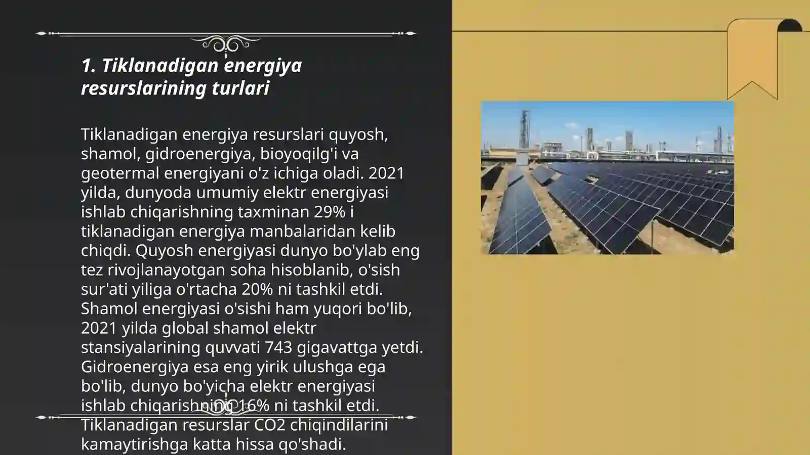 Tiklanuvchi va tiklanmaydigan energiya resurslar 3