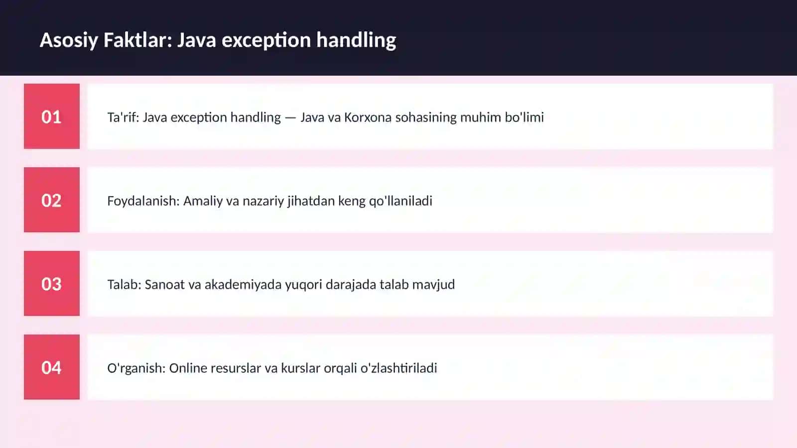 Java exception handling 3