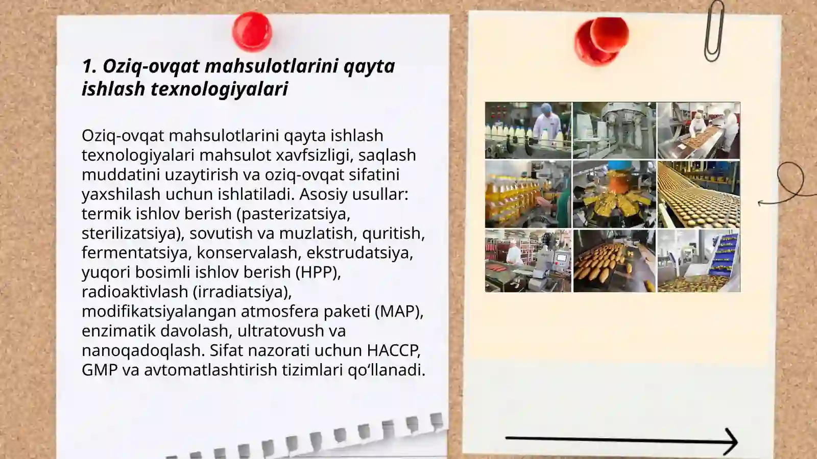 Oziq-ovqat mahsulotlarini qayta ishlash texnologiyalari 3