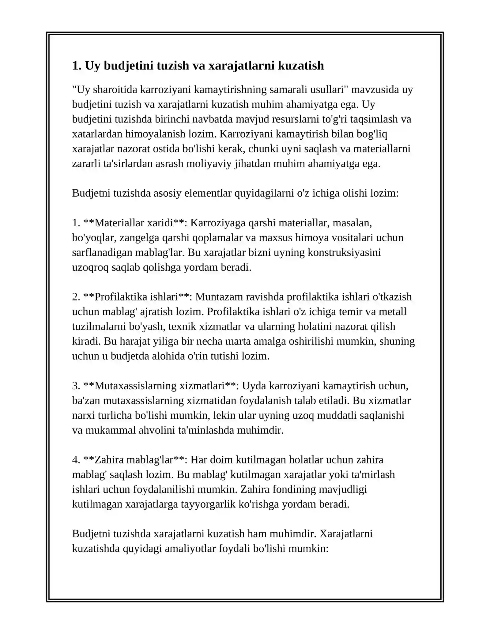 UY SHAROITIDA KARROZIYANI KAMAYTIRISHNING SAMARALI USULLARI 3
