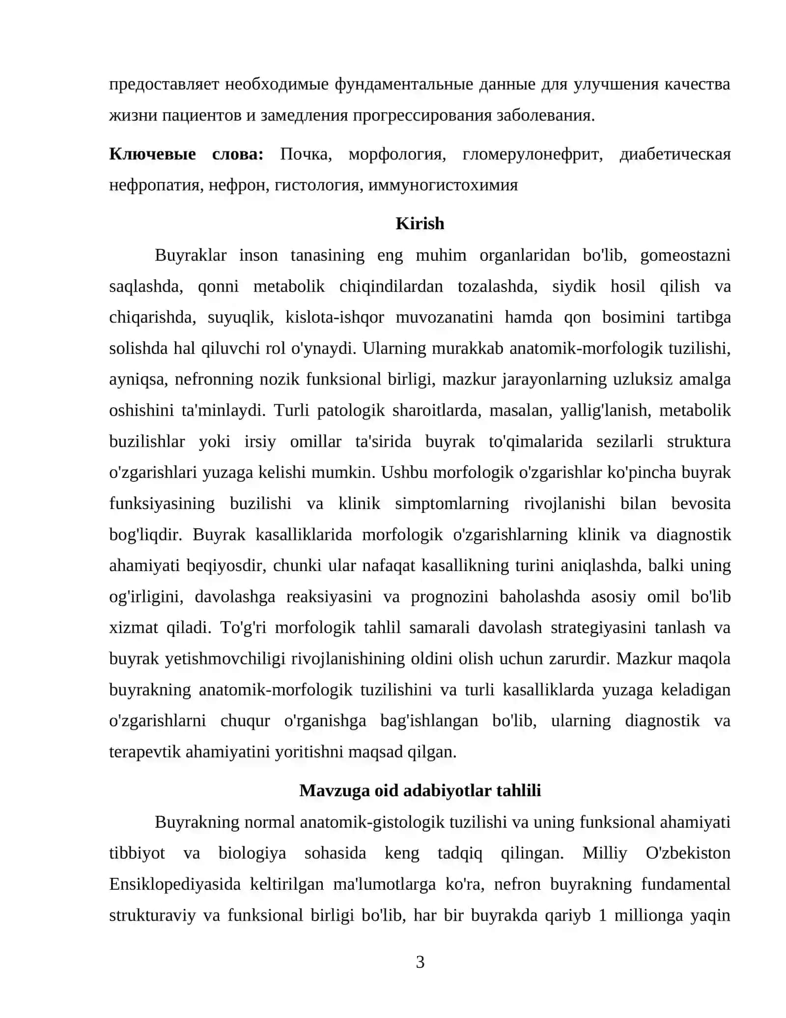 Buyrak kasalliklaridagi anatomik morfologik tuzilish 3