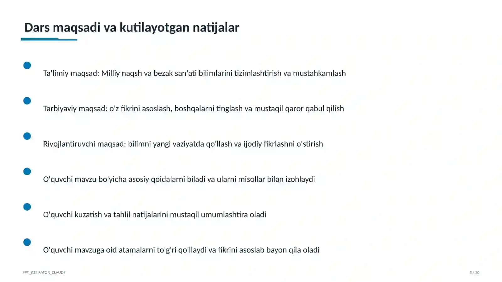 Milliy naqsh va bezak san'ati (3-sinf) 3