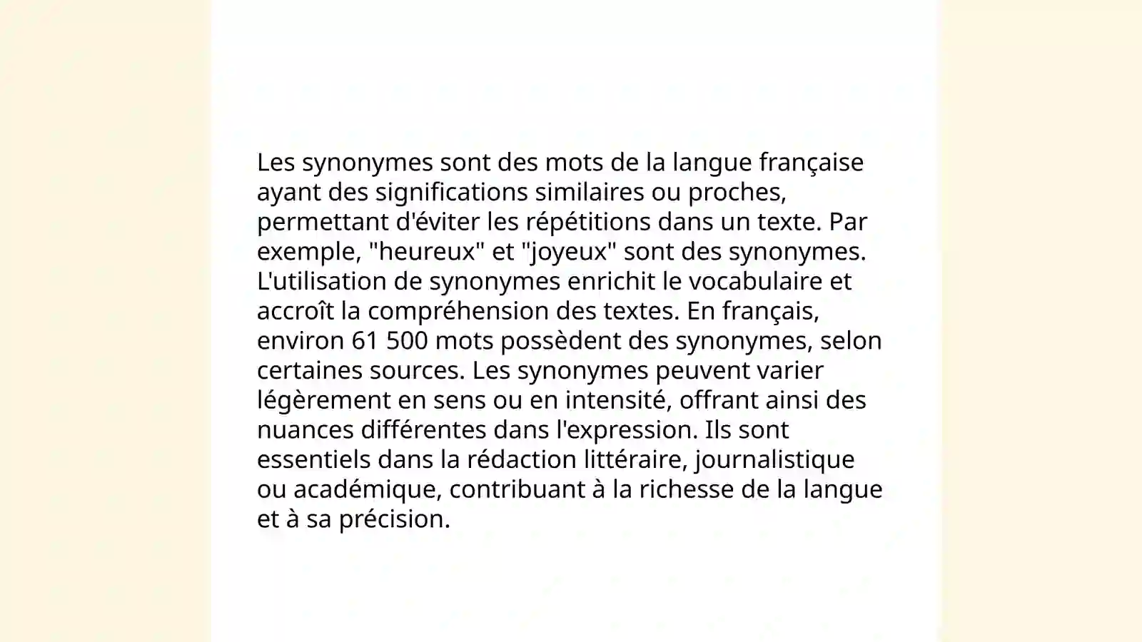 Relations lexiques 3