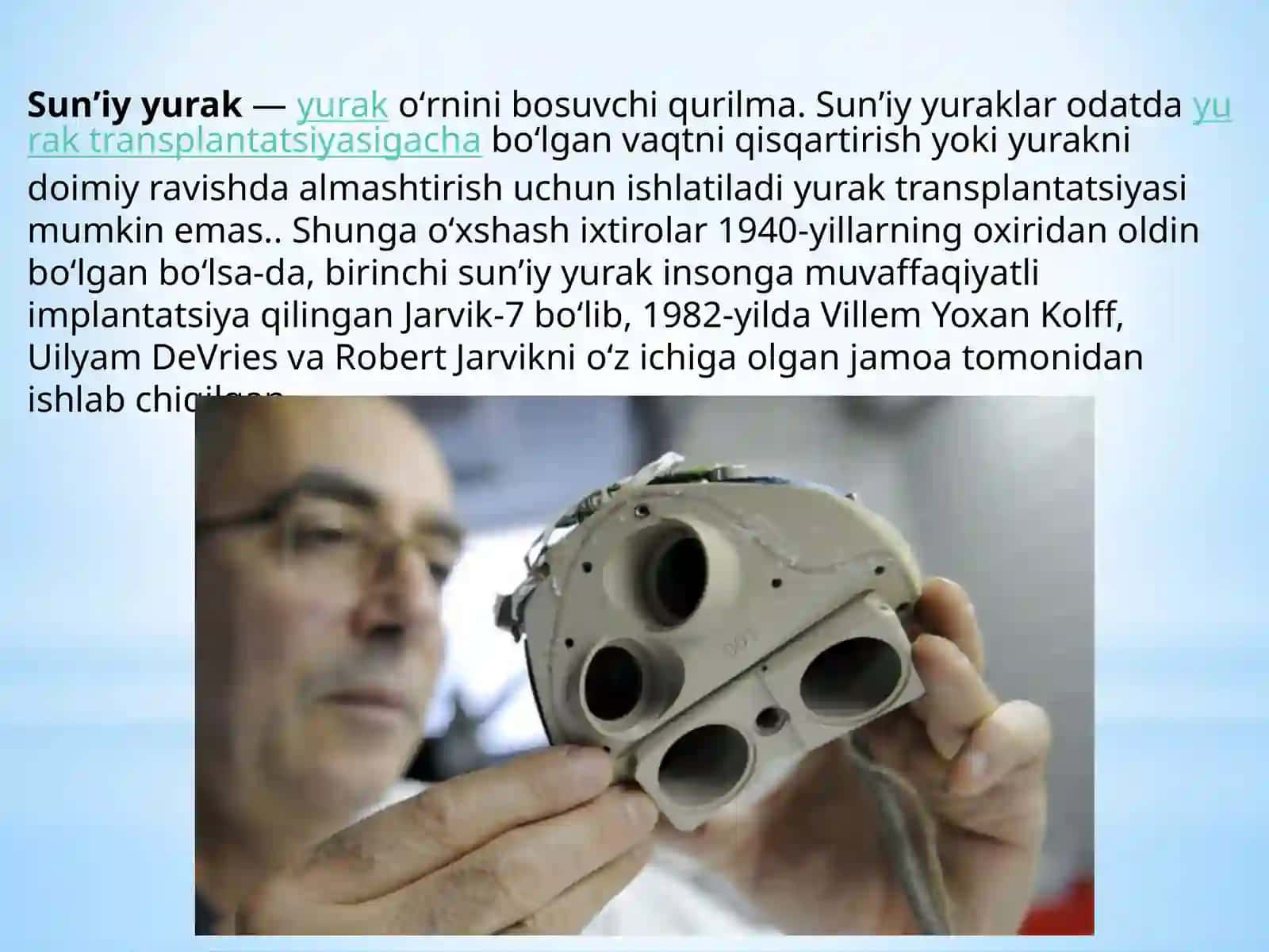 Sun'iy Buyrak va Sun'iy Yurak 3