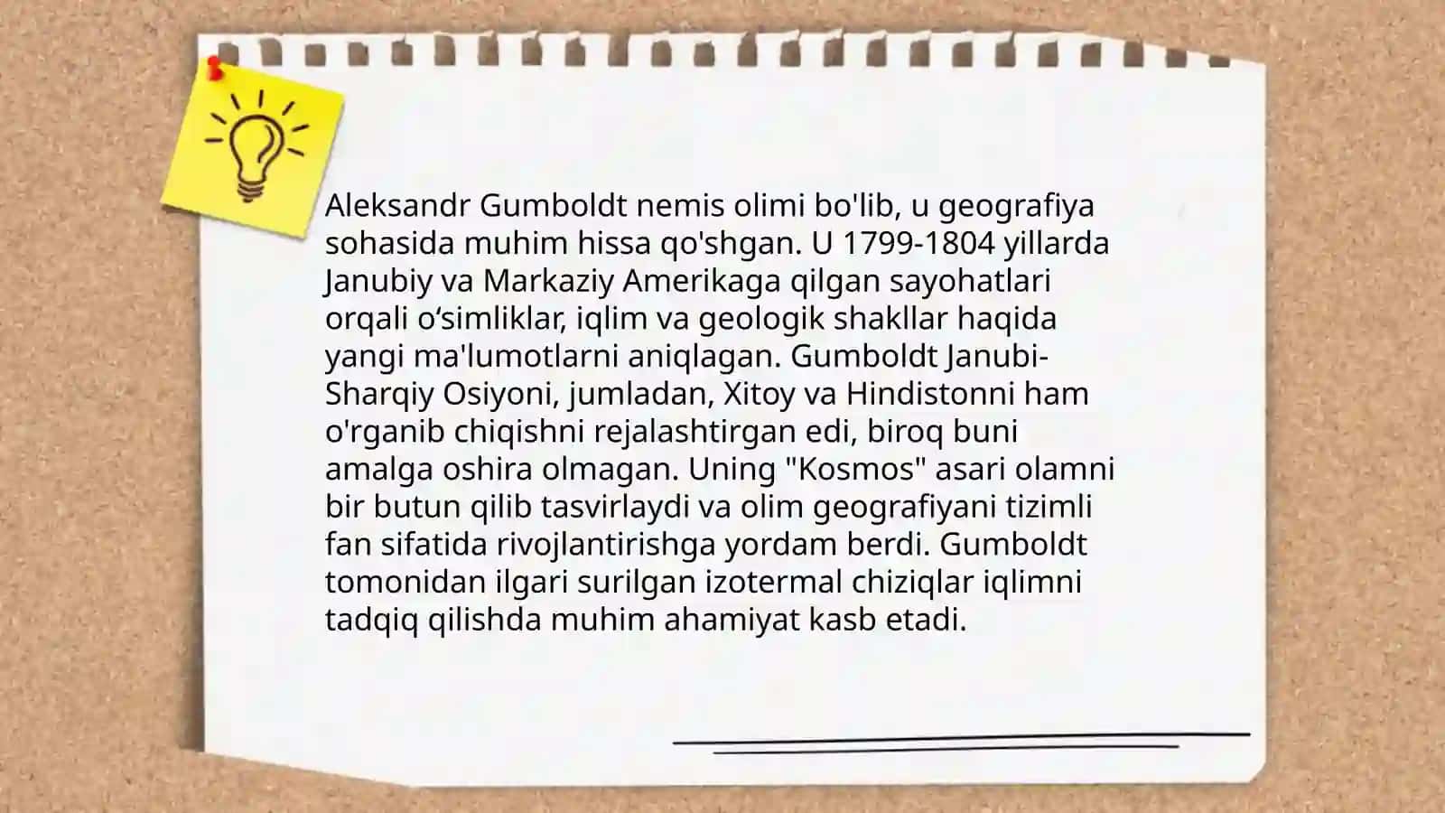 Aleksandr Gumboltning geografiya faniga qo‘shgan hissasini tadqiq qilish 3