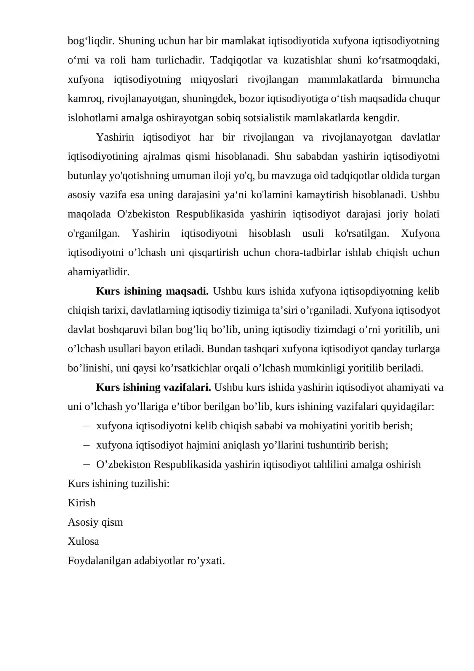 Xufyona iqtisodiyotning o’rni va uni o’lchash yo’llari 3