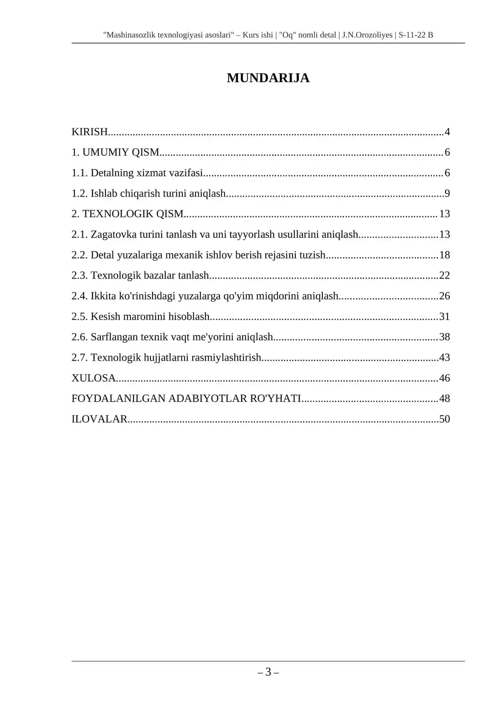 Mashinasozlik texnologiyasi asoslari 3