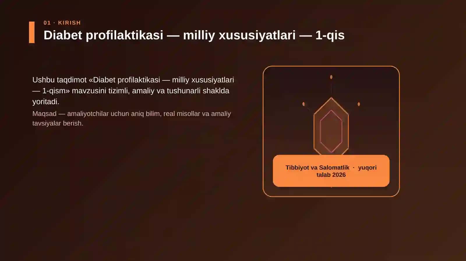 Diabet profilaktikasi — milliy xususiyatlari — 1-qism 3