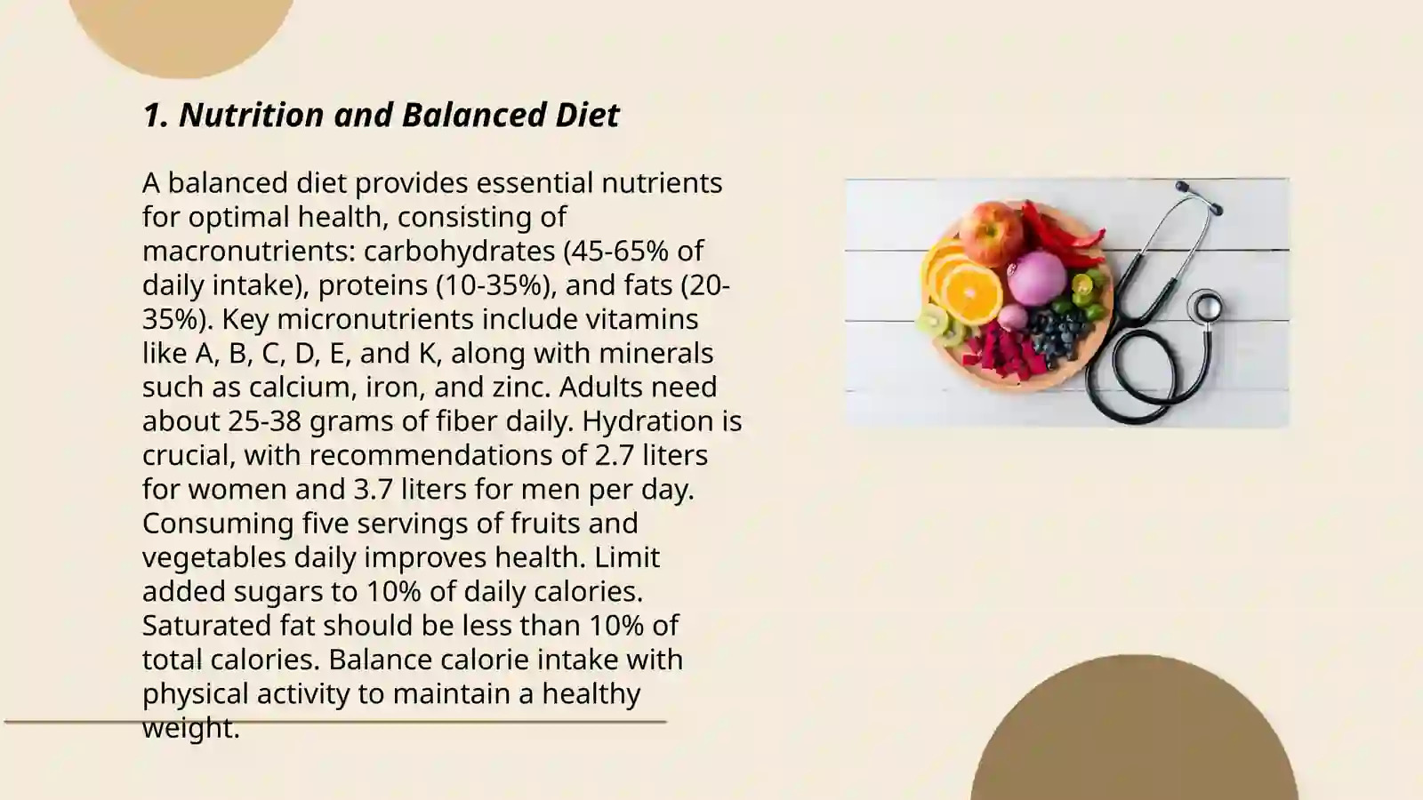 Nutrition and Balanced Diet 3