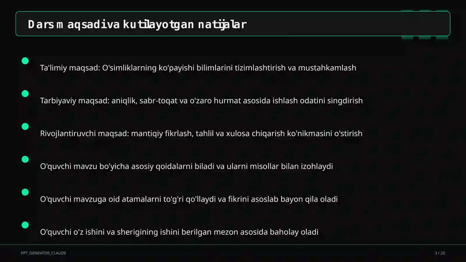 O'simliklarning ko'payishi (3-sinf) 3