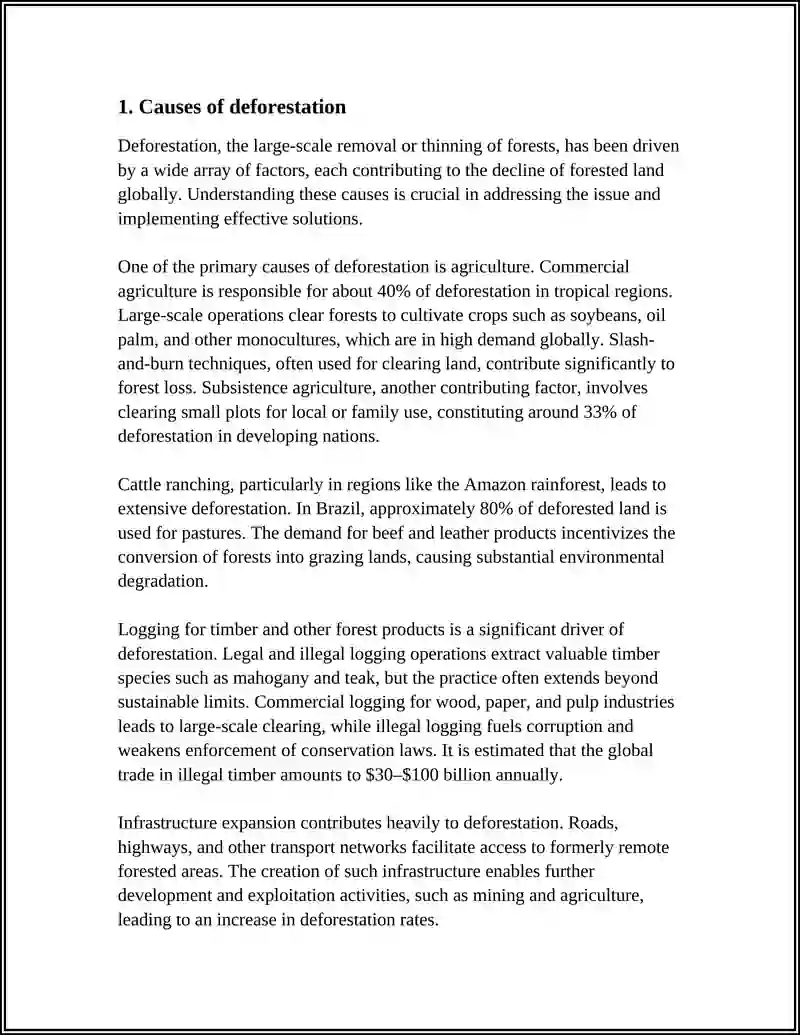 DEFORESTATION study 3