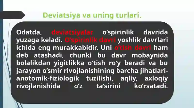 Deviant xulq 3