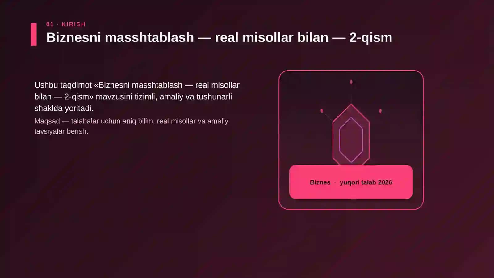 Biznesni masshtablash — real misollar bilan — 2-qism 3